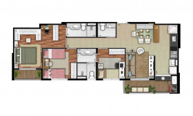 Apartamento com 3 Quartos à Venda, 109 m² em Alphaville - Barueri