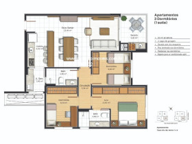 Apartamento com 3 Quartos à Venda, 93 m² em Jardim Atlântico - Florianópolis