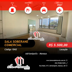 Sala Comercial para Alugar, 35 m² em Adrianópolis - Manaus