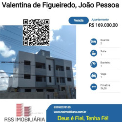 Apartamento com 2 Quartos à Venda, 54 m² em Valentina De Figueiredo - João Pessoa