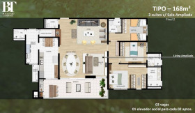 Apartamento com 3 Quartos à Venda, 136 m² em Tamboré - Santana De Parnaíba