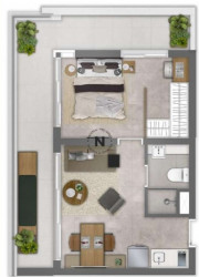 Apartamento com 1 Quarto à Venda, 42 m² em Vila Mariana - São Paulo