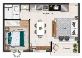 Apartamento com 2 Quartos à Venda, 37 m² em Jabaquara - São Paulo