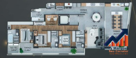 Apartamento com 3 Quartos à Venda, 182 m² em Canto Do Forte - Praia Grande