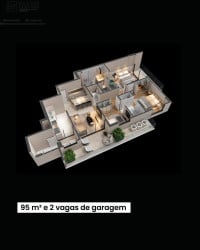 Apartamento com 3 Quartos à Venda, 95 m² em Marco - Belém
