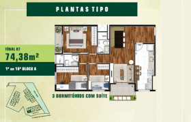 Apartamento com 3 Quartos à Venda, 92 m² em Jardim Tupanci - Barueri