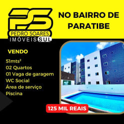 Apartamento com 2 Quartos à Venda, 51 m² em Paratibe - João Pessoa