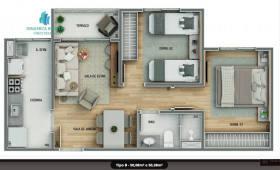 Apartamento com 2 Quartos à Venda, 50 m² em Jardim Nossa Senhora Da Penha - Hortolândia