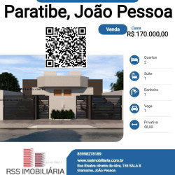 Casa com 2 Quartos à Venda, 56 m² em Paratibe - João Pessoa