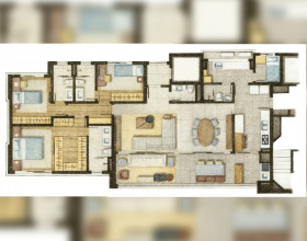 Apartamento com 1 Quarto à Venda, 55 m² em Vila Nova Conceição - São Paulo