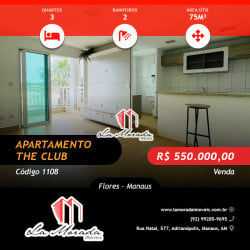 Apartamento com 3 Quartos à Venda, 75 m² em Flores - Manaus