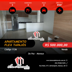 Apartamento com 3 Quartos à Venda, 85 m² em Da Paz - Manaus