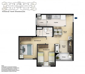 Apartamento com 2 Quartos à Venda, 43 m² em Residencial Parque Da Fazenda - Campinas