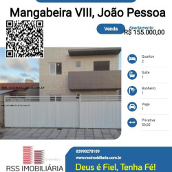 Apartamento com 2 Quartos à Venda, 50 m² em Mangabeira - João Pessoa