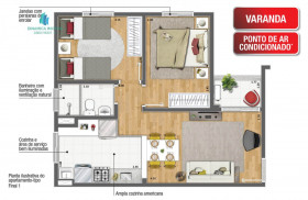 Apartamento com 2 Quartos à Venda, 47 m² em Recanto Do Sol I - Campinas