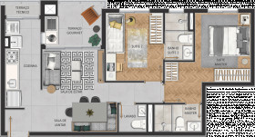 Apartamento com 3 Quartos à Venda, 78 m² em Centro - Osasco