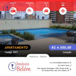 Apartamento com 3 Quartos à Venda, 80 m² em Pedreira - Belém