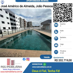 Apartamento com 3 Quartos à Venda, 61 m² em José Américo De Almeida - João Pessoa