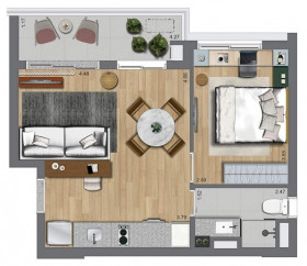 Apartamento com 2 Quartos à Venda, 42 m² em Butantã - São Paulo