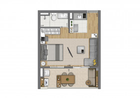 Apartamento com 1 Quarto à Venda, 34 m² em Mooca - São Paulo