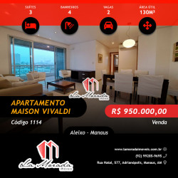 Apartamento com 3 Quartos à Venda, 130 m² em Aleixo - Manaus