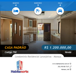 Casa com 4 Quartos à Venda,  em Flores - Manaus