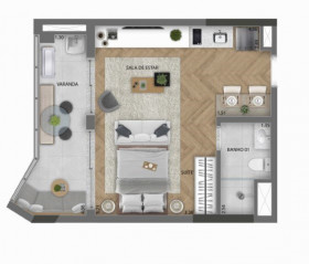 Apartamento com 2 Quartos à Venda, 62 m² em Centro - Osasco