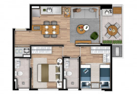 Apartamento com 2 Quartos à Venda, 54 m² em Vila Clementino - São Paulo