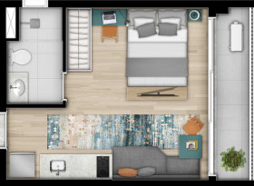 Apartamento com 2 Quartos à Venda, 46 m² em Ipiranga - São Paulo