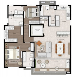 Apartamento com 3 Quartos à Venda, 129 m² em Cambuí - Campinas