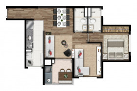 Apartamento com 2 Quartos à Venda, 49 m² em Morumbi - São Paulo