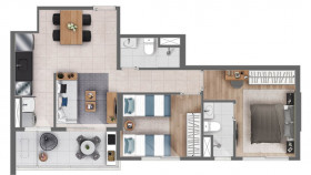 Apartamento com 1 Quarto à Venda, 40 m² em Centro - Campinas