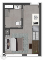 Apartamento com 2 Quartos à Venda, 49 m² em Cerqueira César - São Paulo