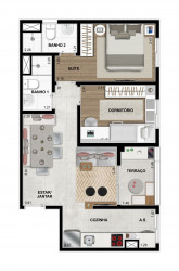 Apartamento com 2 Quartos à Venda, 51 m² em Itaquera - São Paulo
