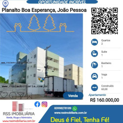 Apartamento com 2 Quartos à Venda, 52 m² em Planalto Boa Esperança - João Pessoa