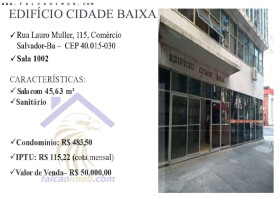 Imóvel Comercial à Venda, 45 m² em Comércio - Salvador