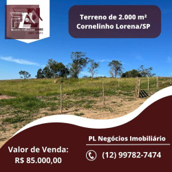 Terreno à Venda, 2.000 m² em Ponte Nova - Lorena