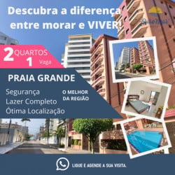 Apartamento com 2 Quartos para Alugar ou Temporada, 109 m² em Caiçara - Praia Grande