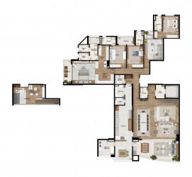Apartamento com 4 Quartos à Venda, 336 m² em Green Valley Alphaville - Barueri