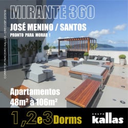 Apartamento com 1 Quarto à Venda, 48 m² em José Menino - Santos
