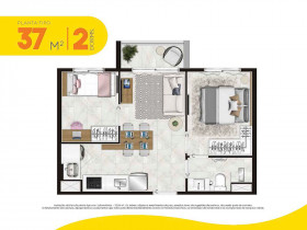 Apartamento com 2 Quartos à Venda, 34 m² em Lapa De Baixo - São Paulo
