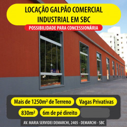 Galpão para Alugar, 830 m² em Demarchi - São Bernardo Do Campo