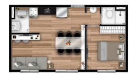 Apartamento com 2 Quartos à Venda, 35 m² em Vila Barbosa - São Paulo