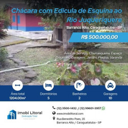 Chácara com 5 Quartos à Venda, 1.204 m² em Barranco Alto - Caraguatatuba