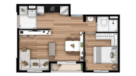 Apartamento com 2 Quartos à Venda, 35 m² em Vila Barbosa - São Paulo