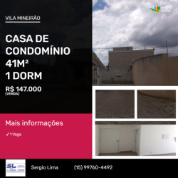 Casa de Condomínio com 1 Quarto à Venda,  em Vila Mineirão - Sorocaba