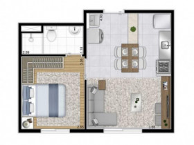 Apartamento com 1 Quarto à Venda, 26 m² em Cambuci - São Paulo