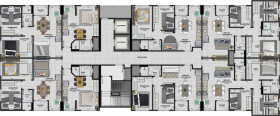 Apartamento com 3 Quartos à Venda, 79 m²em Linha Batista - Criciúma