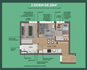 Apartamento com 2 Quartos à Venda, 26 m² em República - São Paulo