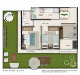 Apartamento com 2 Quartos à Venda, 45 m² em Campo Grande - Rio de Janeiro